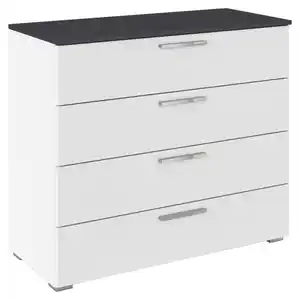 Kommode Caspio Grau/Weiß, Grau, Weiß