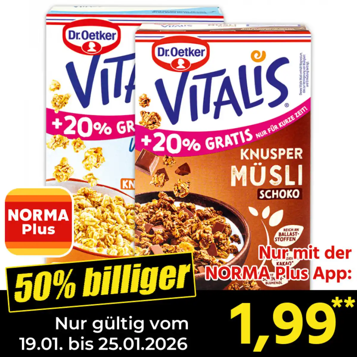 Bild 1 von Dr. Oetker Vitalis Müsli