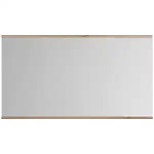 Xora Wandspiegel, Weiß, Eiche Artisan, Glas, Holzwerkstoff, rechteckig, 135x74x2 cm, waagrecht montierbar, Spiegel, Wandspiegel
