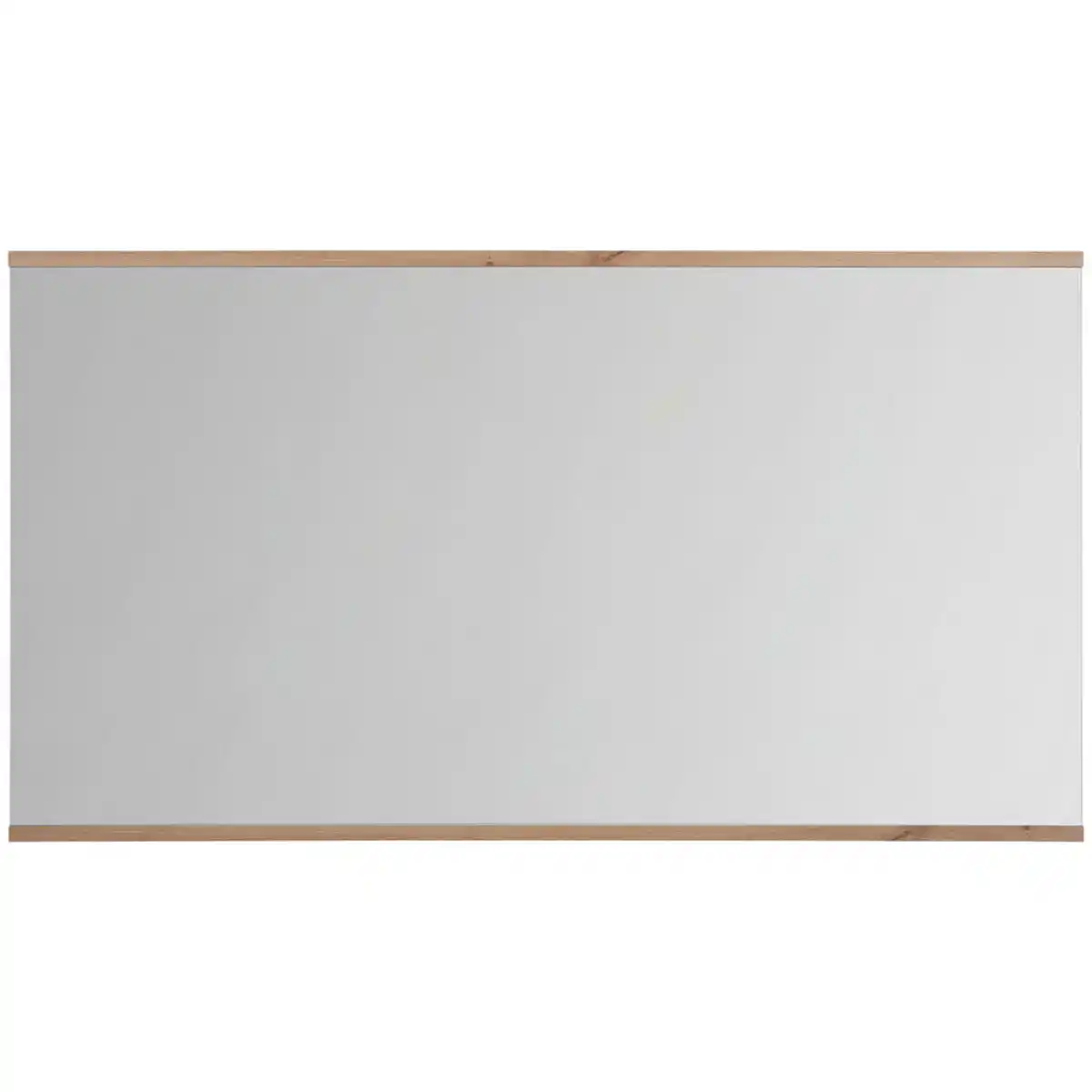 Bild 1 von Xora Wandspiegel, Weiß, Eiche Artisan, Glas, Holzwerkstoff, rechteckig, 135x74x2 cm, waagrecht montierbar, Spiegel, Wandspiegel