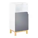 Bild 1 von Unterschrank Rocco Grau ca. 42,6x90x35 cm, Grau, Naturfarben, Weiß