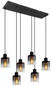 Hängeleuchte Estelle in Schwarz max. 25 Watt, Schwarz