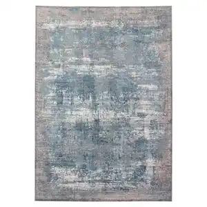 Musterring Vintage-Teppich Apollo, Blau, Grau, Textil, rechteckig, 200x290 cm, in verschiedenen Größen erhältlich, Teppiche & Böden, Teppiche, Vintage-Teppiche
