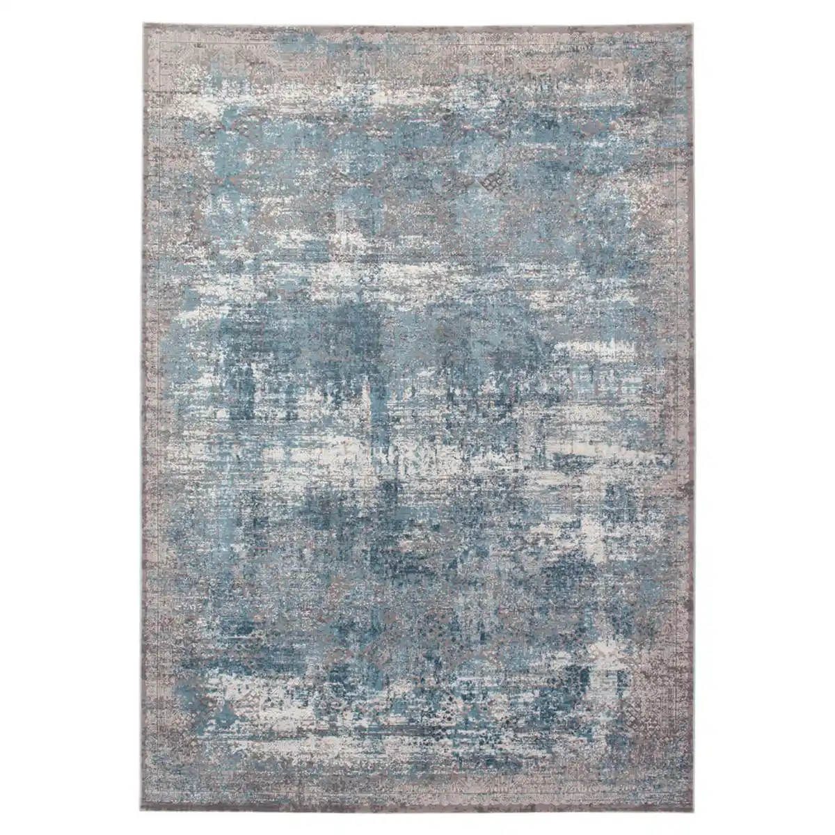Bild 1 von Musterring Vintage-Teppich Apollo, Blau, Grau, Textil, rechteckig, 200x290 cm, in verschiedenen Größen erhältlich, Teppiche & Böden, Teppiche, Vintage-Teppiche