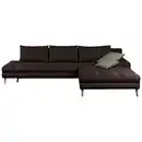 Bild 1 von Mid.you Ecksofa, Dunkelbraun, Textil, Erle, massiv, Uni, 5-Sitzer, seitenverkehrt montierbar, L-Form, 313x215 cm, Made in EU, Schlafen auf Sitzhöhe, Rücken echt, Wohnzimmer, Sofas & Couches, Wohnla