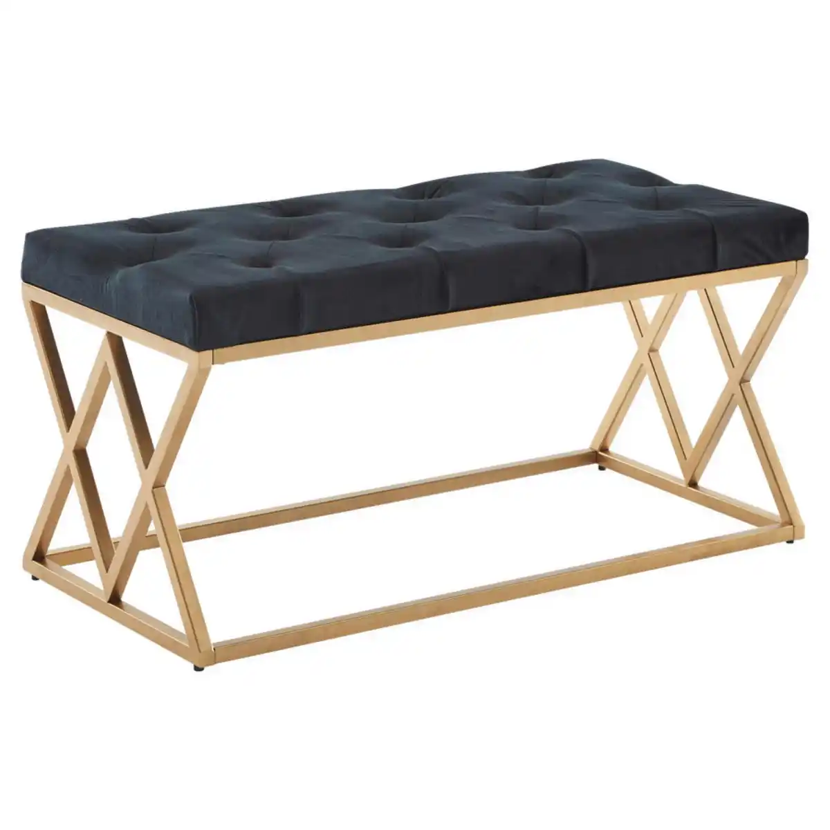 Bild 1 von Mid.you Sitzbank, Schwarz, Textil, 2-Sitzer, 90x46x44 cm, Esszimmer, Bänke, Sitzbänke