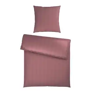Bettwäsche Xenia Streif XL Mauve ca. 155x220cm, Mauve
