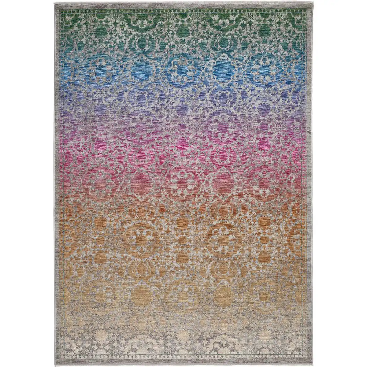 Bild 1 von Novel Vintage-Teppich Violetta, Mehrfarbig, Textil, Struktur, rechteckig, 133x190 cm, Oeko-Tex® Standard 100, für Fußbodenheizung geeignet, in verschiedenen Größen erhältlich, antistatisch, pfl