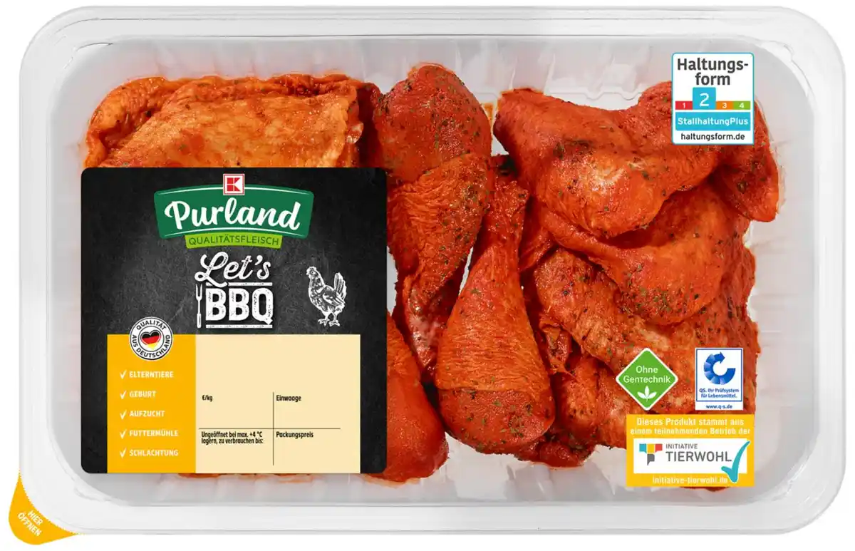 Bild 1 von K-PURLAND Hähnchen-Grillplatte, 800-g-Packg.