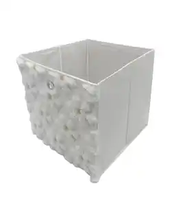 Aufbewahrungskorb Frühling, weiß