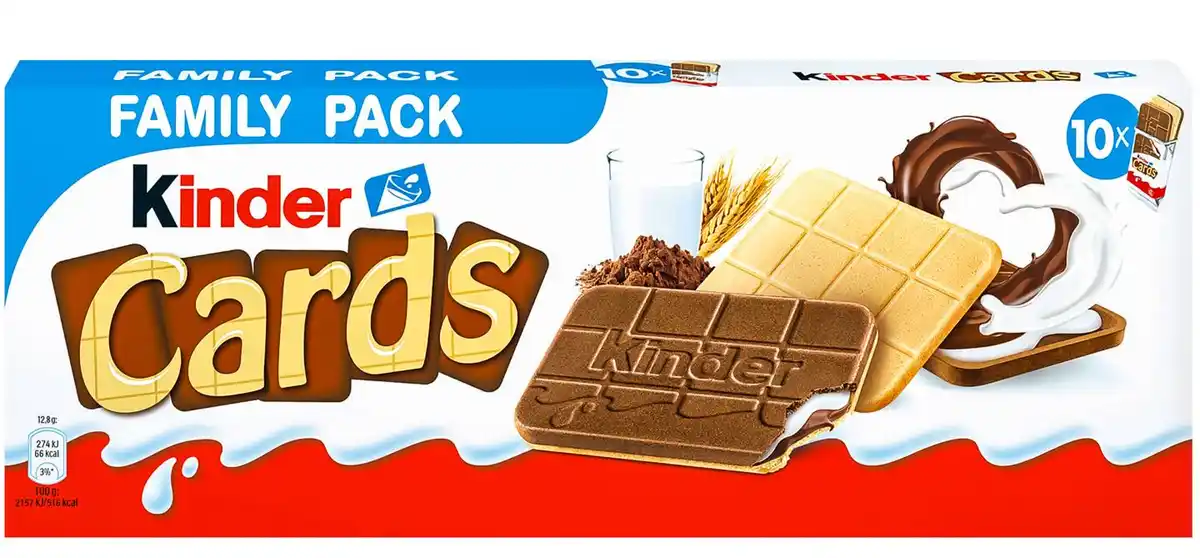 Bild 1 von KINDER Cards, 10 x 2 St. = 256-g-Packg.