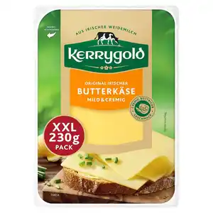 KERRYGOLD Käsescheiben XXL 230 g, Cheddar Butterkäse