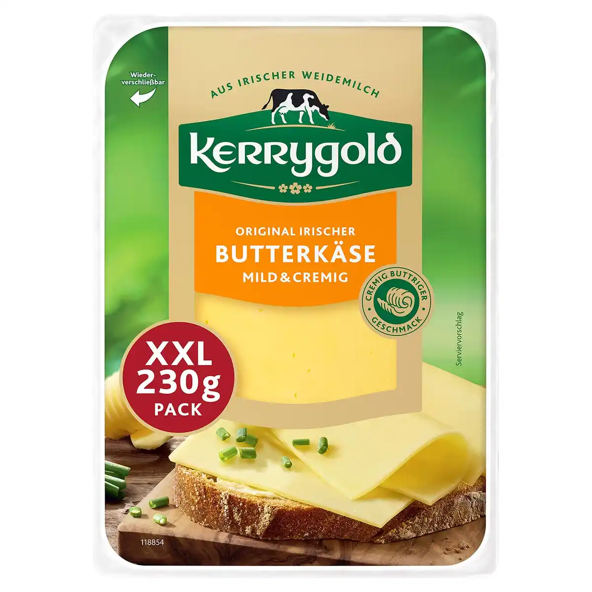 Bild 1 von KERRYGOLD Käsescheiben XXL 230 g, Cheddar Butterkäse