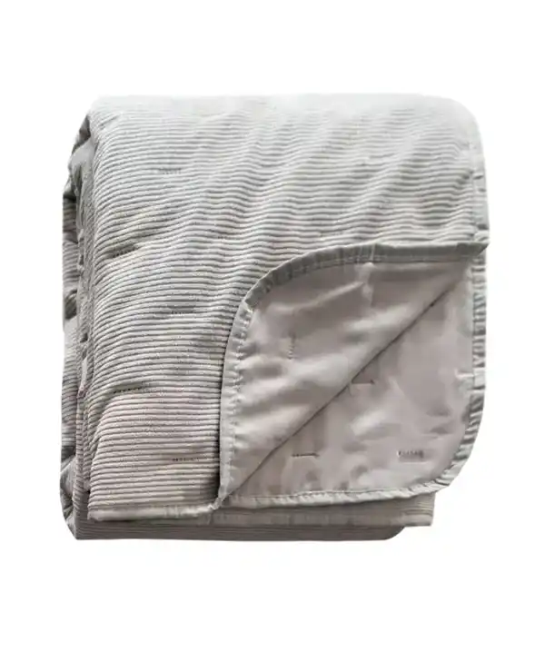 Bild 1 von Cord-Tagesdecke, hellgrau