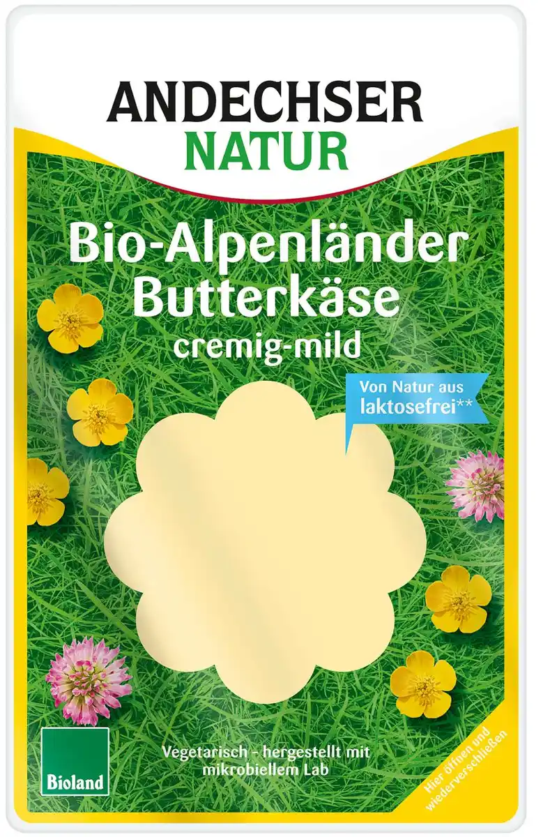 Bild 1 von ANDECHSER NATUR Bioland Schnittkäse, 125 - 150-g-Packg.