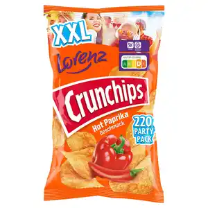 LORENZ Crunchips XXL 220 g, scharf Paprika