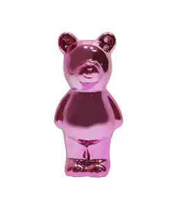 Deko-Bär aus Keramik, pink