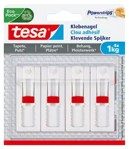 TESA Klebenägel »Powerstrips«, 4-St.-Packg.