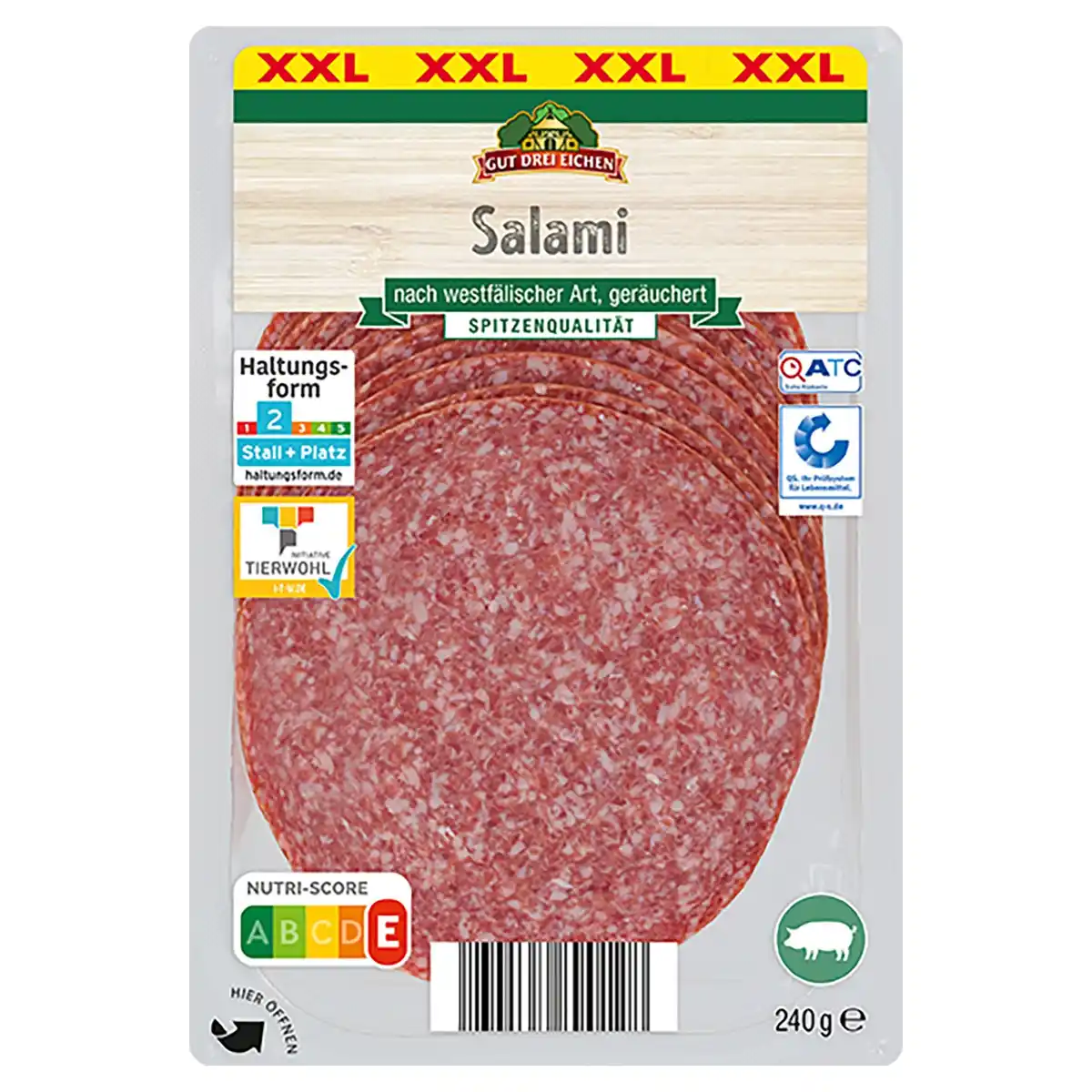 Bild 1 von GUT DREI EICHEN Dauerwurst Aufschnitt 240 g, Salami