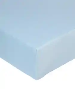 Jersey-Spannbettlaken aus Polycotton, hellblau