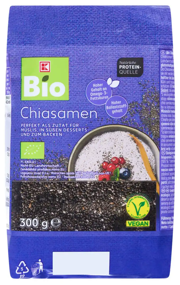 Bild 1 von K-BIO Bio-Chiasamen, 300-g-Packg.