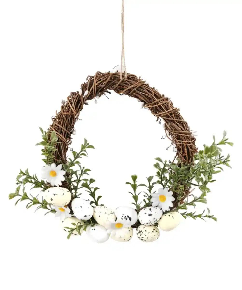 Bild 1 von Rattankranz Ostern, gelb