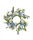 Bild 1 von Kunstblumenkranz Frühling, blau