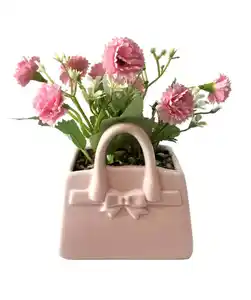 Kunstblumen im Blumentopf Frühling, rosa