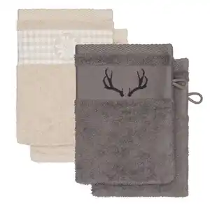 DYCKHOFF Waschhandschuhe, 2-St.-Packg.