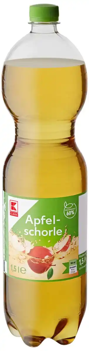 Bild 1 von K-CLASSIC Apfelschorle, 1,5-l-PET-Fl.