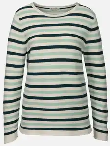 Damen Pullover in Ottoman Ripp Grün