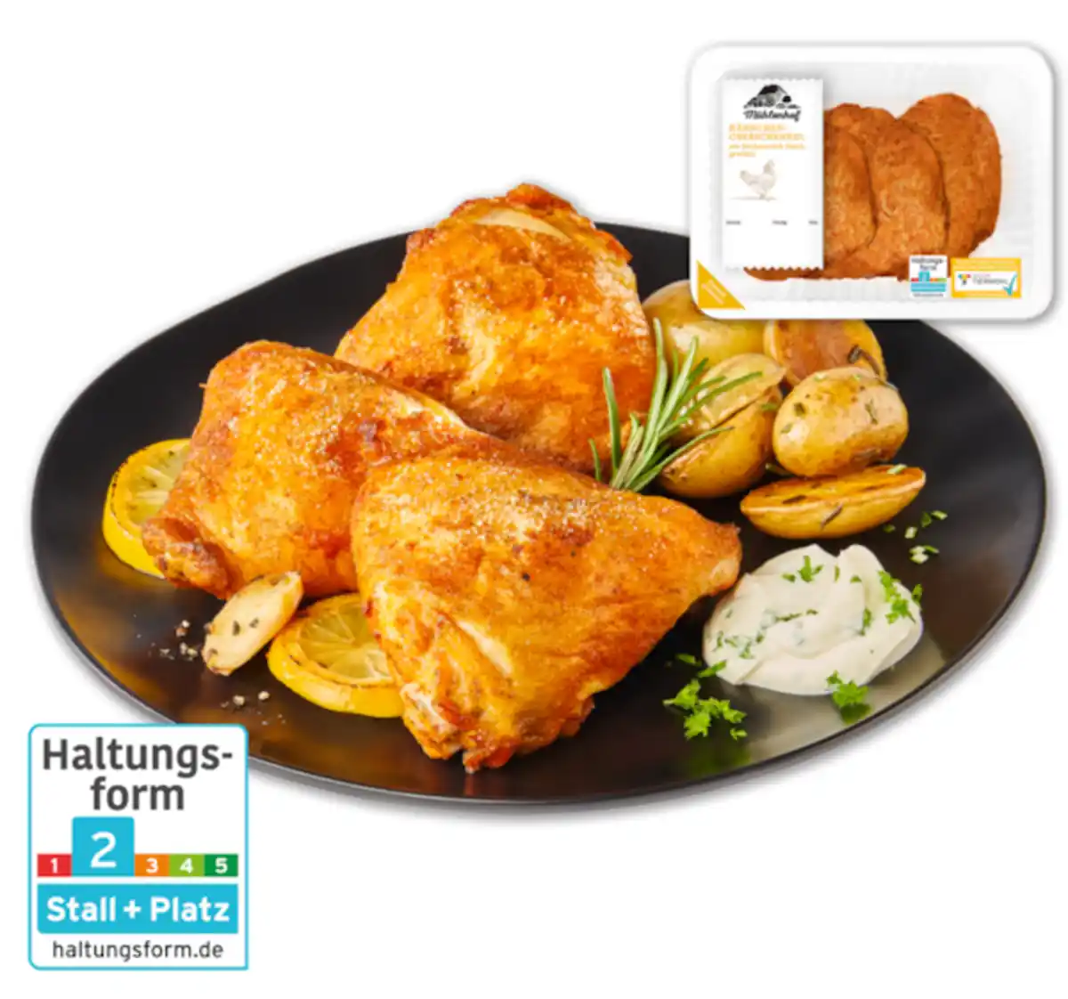 Bild 1 von MÜHLENHOF Frische Hähnchen-Oberschenkel*