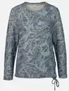 Bild 1 von Damen Flauschshirt mit Blätterprint Blau