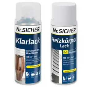 NR. SICHER Heizkörper- oder Klarlack*