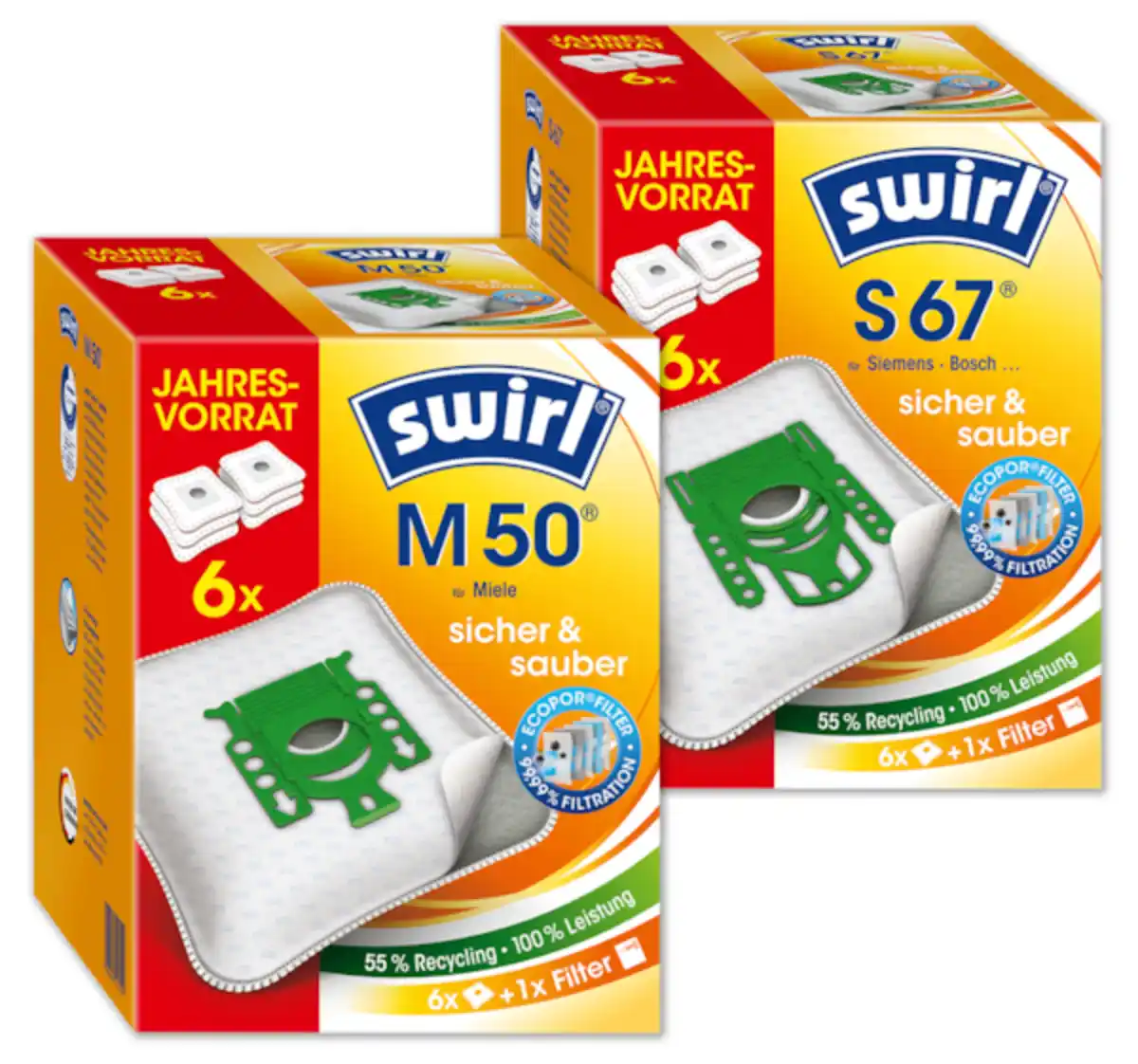 Bild 1 von SWIRL Staubfilterbeutel-Jahrespackung*