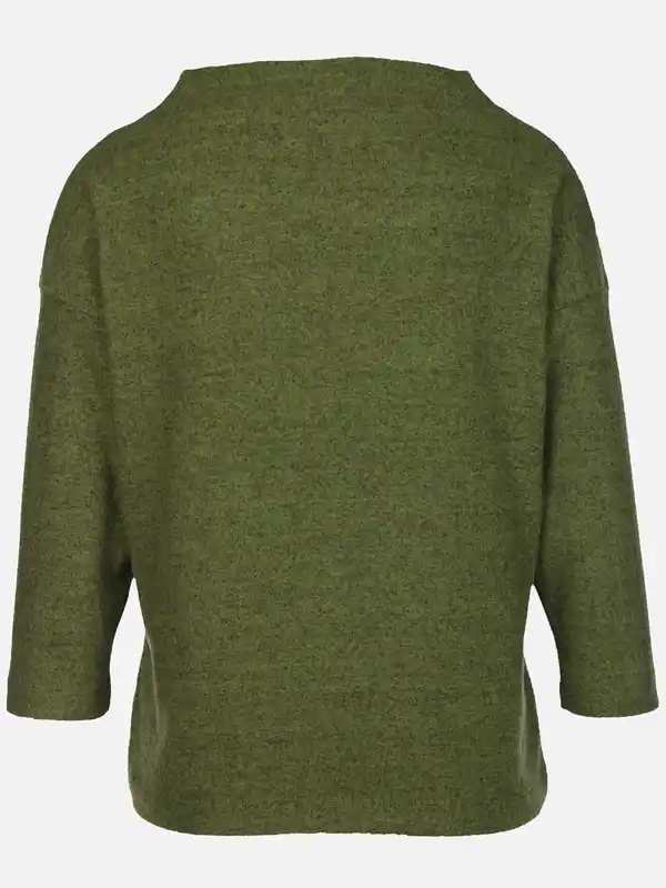 Bild 2 von Damen Flauschshirt mit 3/4 langem Arm Grün