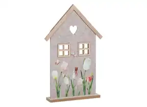 Filzhaus mit Tulpendruck