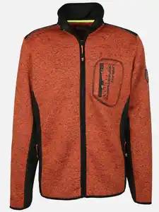 Herren Fleecejacke Orange