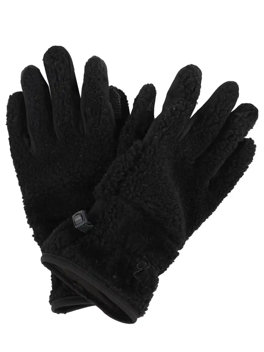 Bild 1 von Damen Handschuhe aus Teddyfell Schwarz