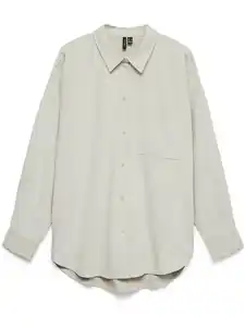 Vero Moda VMSANNE COURDEROY LS Cordhemd Grau