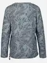 Bild 2 von Damen Flauschshirt mit Blätterprint Blau