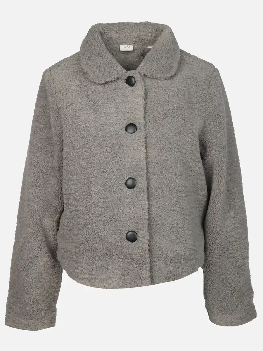Bild 1 von Damen Teddyjacke in kurzer Form Grau