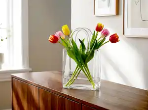 Vase „Tasche“ aus Glas
