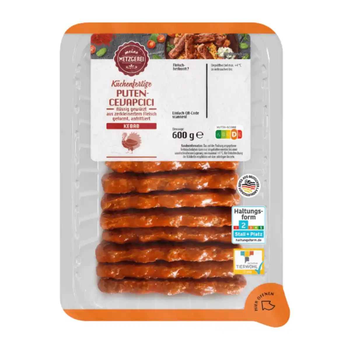 Bild 2 von MEINE METZGEREI Puten-Cevapcici 600g
