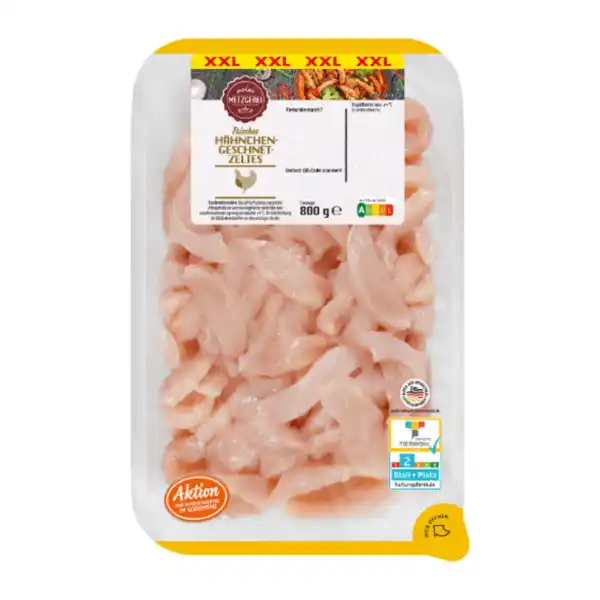 Bild 2 von MEINE METZGEREI Hähnchen-Geschnetzeltes XXL 800g