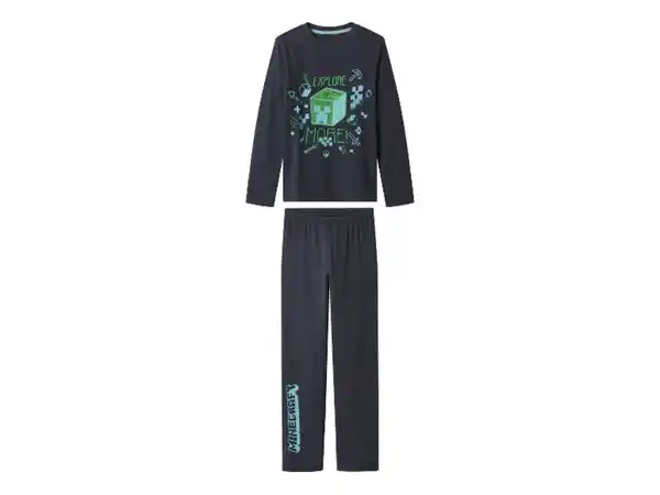 Bild 2 von Kinder Jungen Pyjama lang/lang