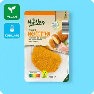 MYVAY Veganes Schnitzel oder veganes Cordon bleu
