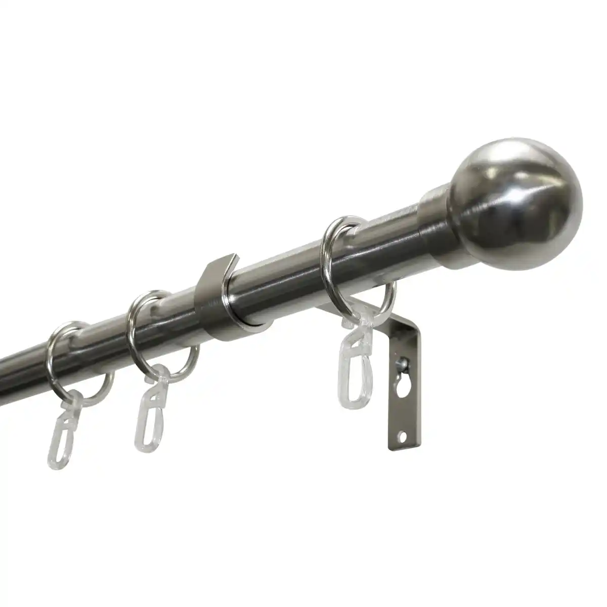 Bild 1 von Gardinia Gardinenstangen-Set mit Kugel edelstahl 220 cm