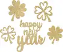 Bild 1 von Dekorieren & Einrichten Streudeko "happy new year", gold beglittert, 10 St