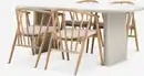 Bild 1 von VORDINGBORG L198 Tisch beige + 4 LYKSBORG Stühle Eiche
